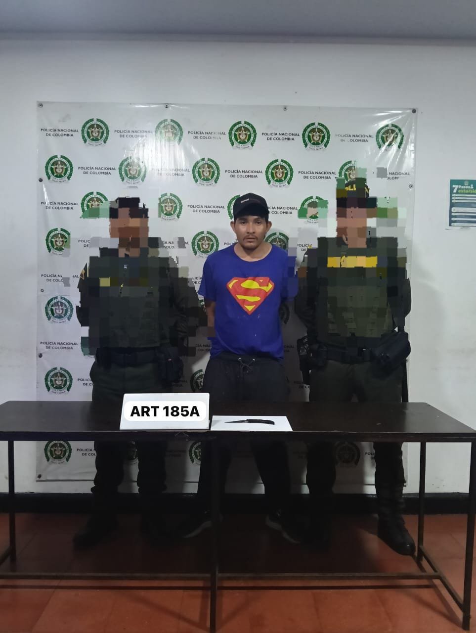 Capturado en Buga hombre que intimidaba con arma blanca a su propio hermano