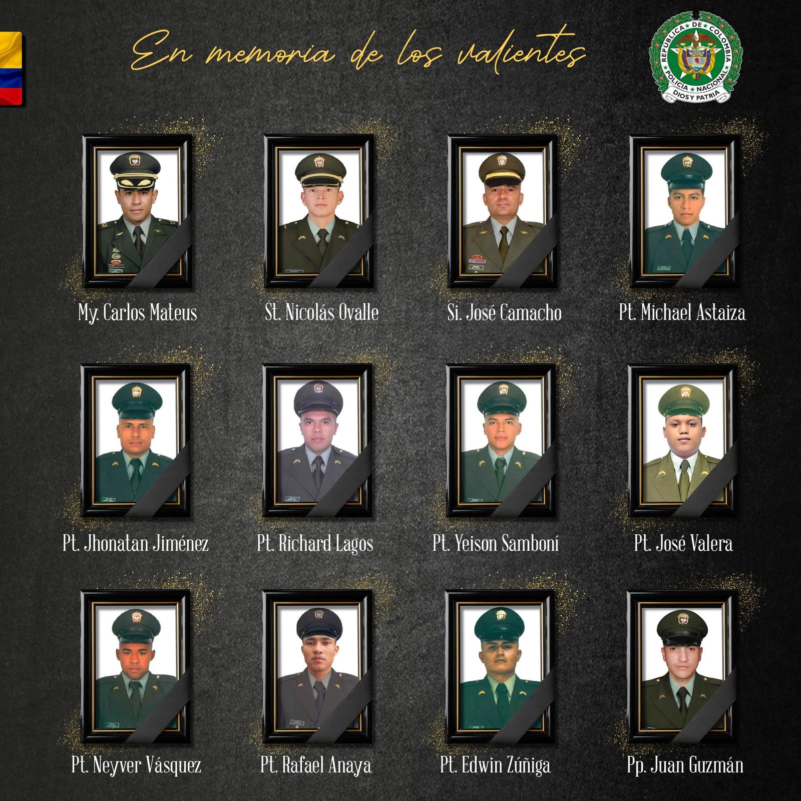 Helicóptero de la Policía derribado con dron en Antioquia deja 12 muertos y 4 heridos