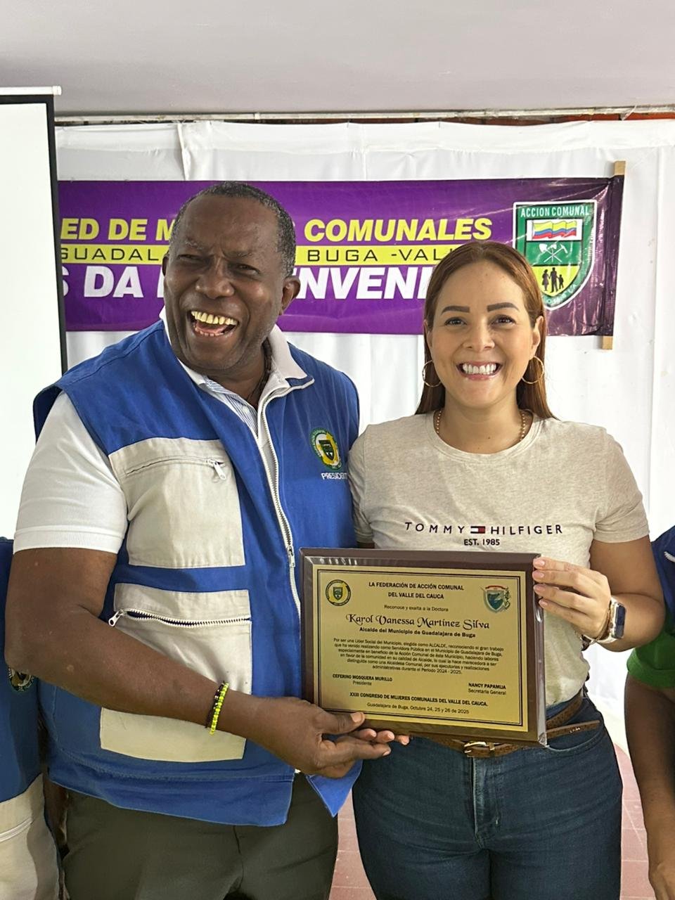 KAROL MARTÍNEZ RECONOCIDA COMO ALCALDESA COMUNAL DEL VALLE POR LA FEDERACIÓN DE ACCIÓN COMUNAL DEL DEPARTAMENTO