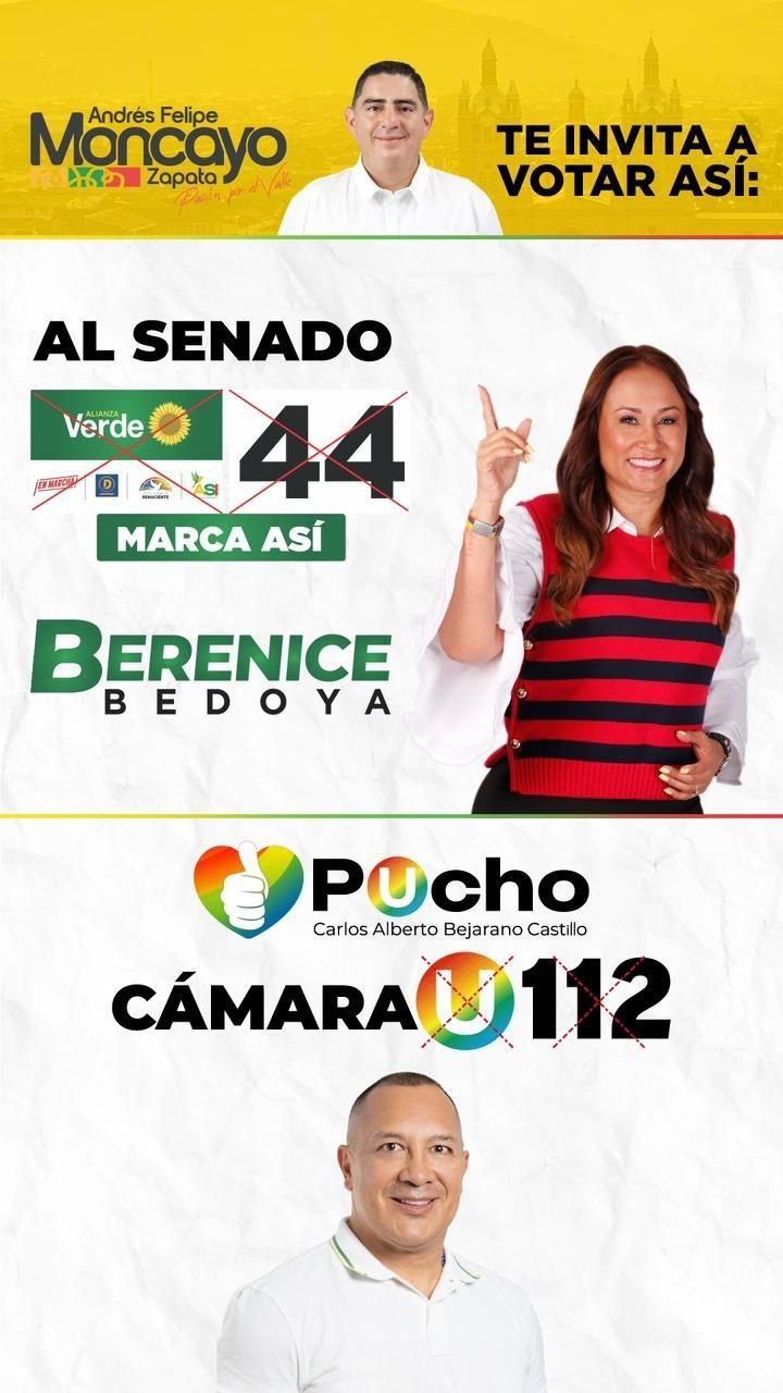 Andres Felipe MOncayo te invita a votar ASI: