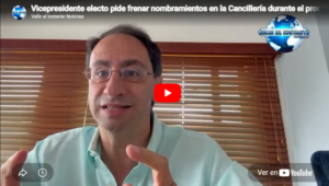 Vicepresidente electo pide frenar nombramientos en la Cancillería durante el proceso de empalme